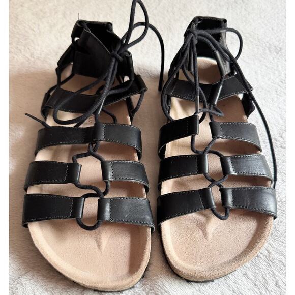 NWOT Loeffler Randall Pascal Gladiator Strappy Leather Sandals Size 9 - Picture 3 of 5